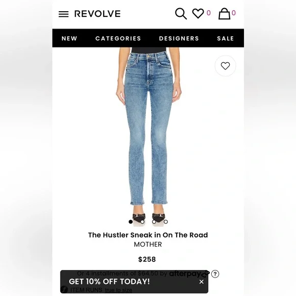 NWOT Mother Denim - THE HUSTLER SNEAK in ON THE ROAD - Picture 6 of 7